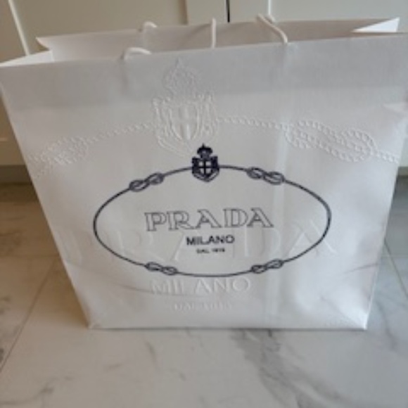 💋 Prada Canapa Tote Canvas shoulder bag Gray - Picture 12 of 16